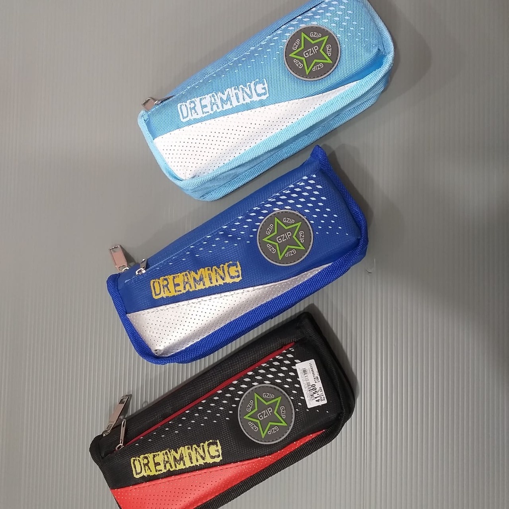 

TEMPAT PENSIL // KOTAK PENSIL 2 RESLETING 89124 GZIP DREAMING COLOR MIX (21X10X05CM)