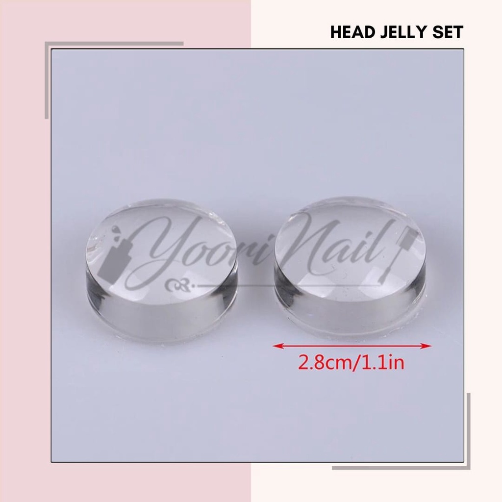 Head jelly silicon stamp nail art refill stamping nails pure jelly pengganti kepala stamp stamper