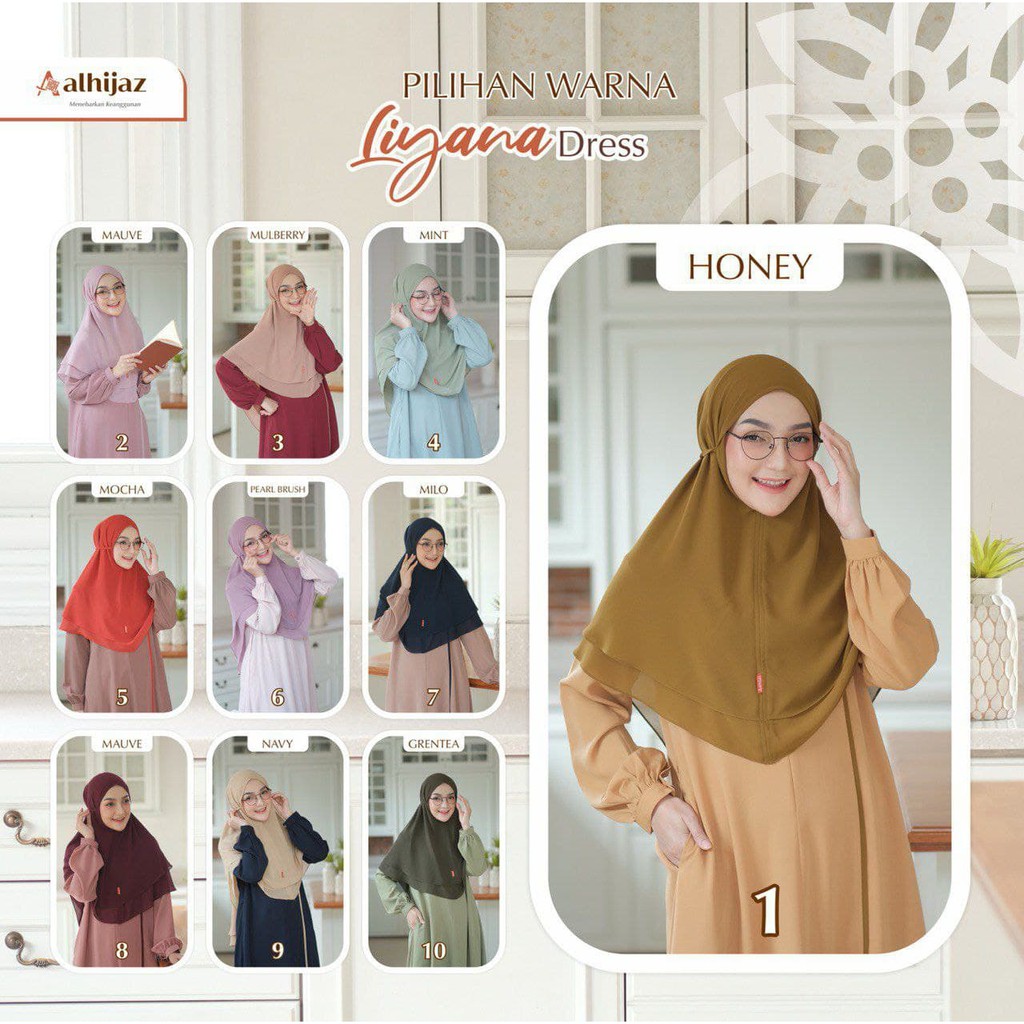 LIYANA DRESS SET BERGO BY ALHIJAZ (PO EST. 3 NOVEMBER)