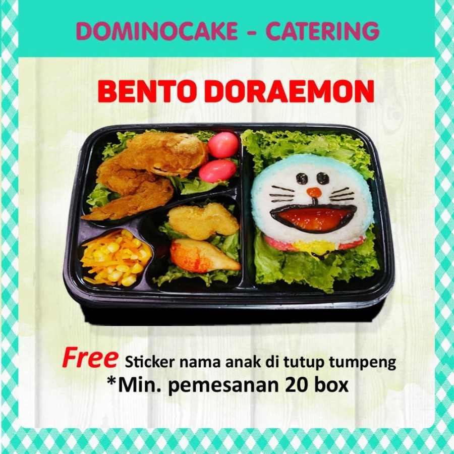 

Nasi bento - Nasi bento kids - Nasi Kuning Anak - Paket Kids Bento - Nasi bento kids Doraemon
