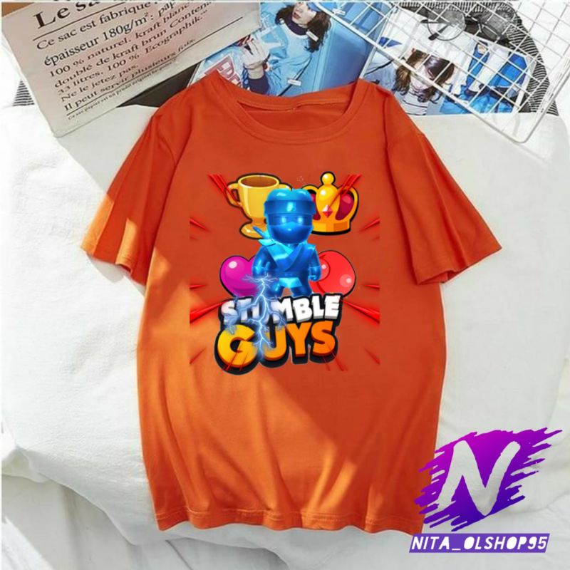 kaos anak stumb le guys baju anak stumble guys premiun DYNAMITRON