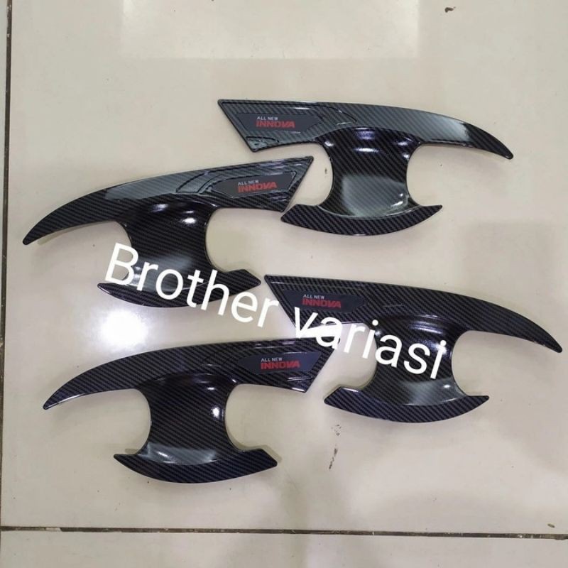 Outer handle cover mangkok pintu all new innova 2016 up carbon