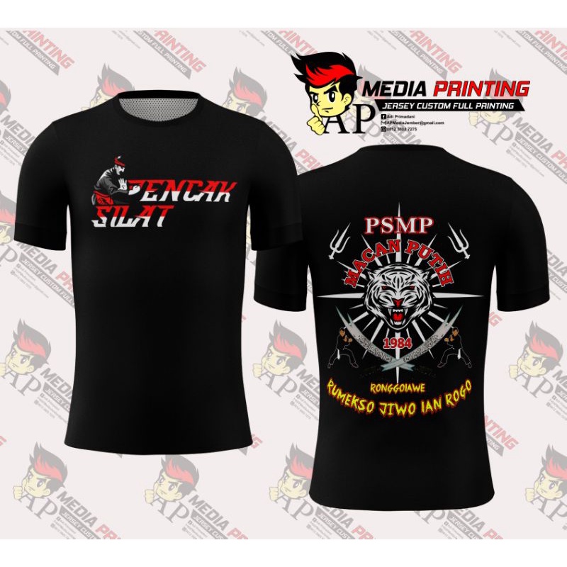 Kaos Jersey Perguruan Pencak silat Macan Putih Full Print