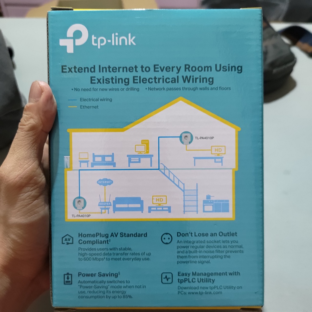 Tplink TP-LINK AV600 Powerline TL-PA4010P KIT Starter