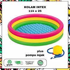 KOLAM RENANG 114 CM + POMPA INJAK