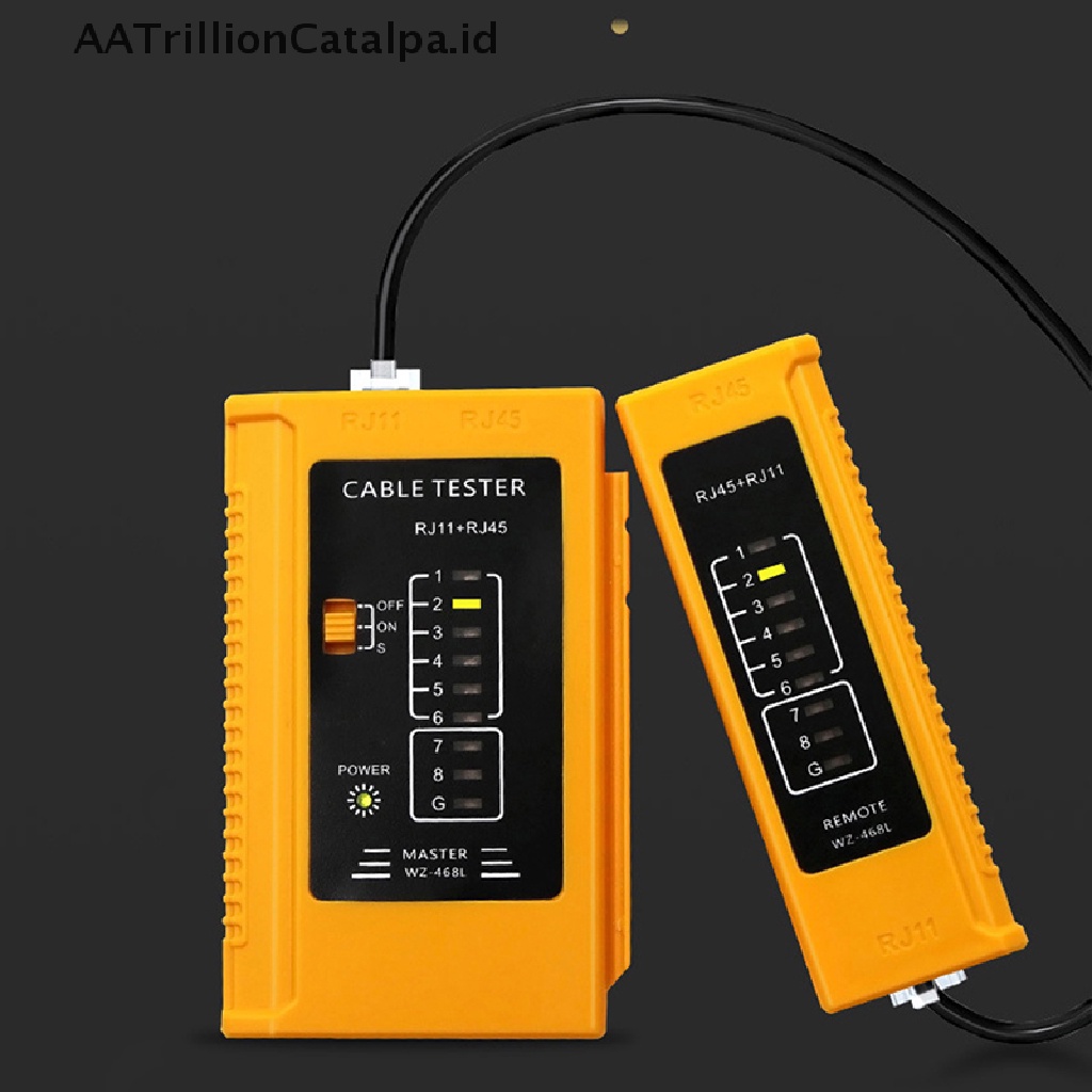 Aatrillioncatalpa RJ45 RJ11 Alat Tester Kabel Jaringan Ethernet LAN PC