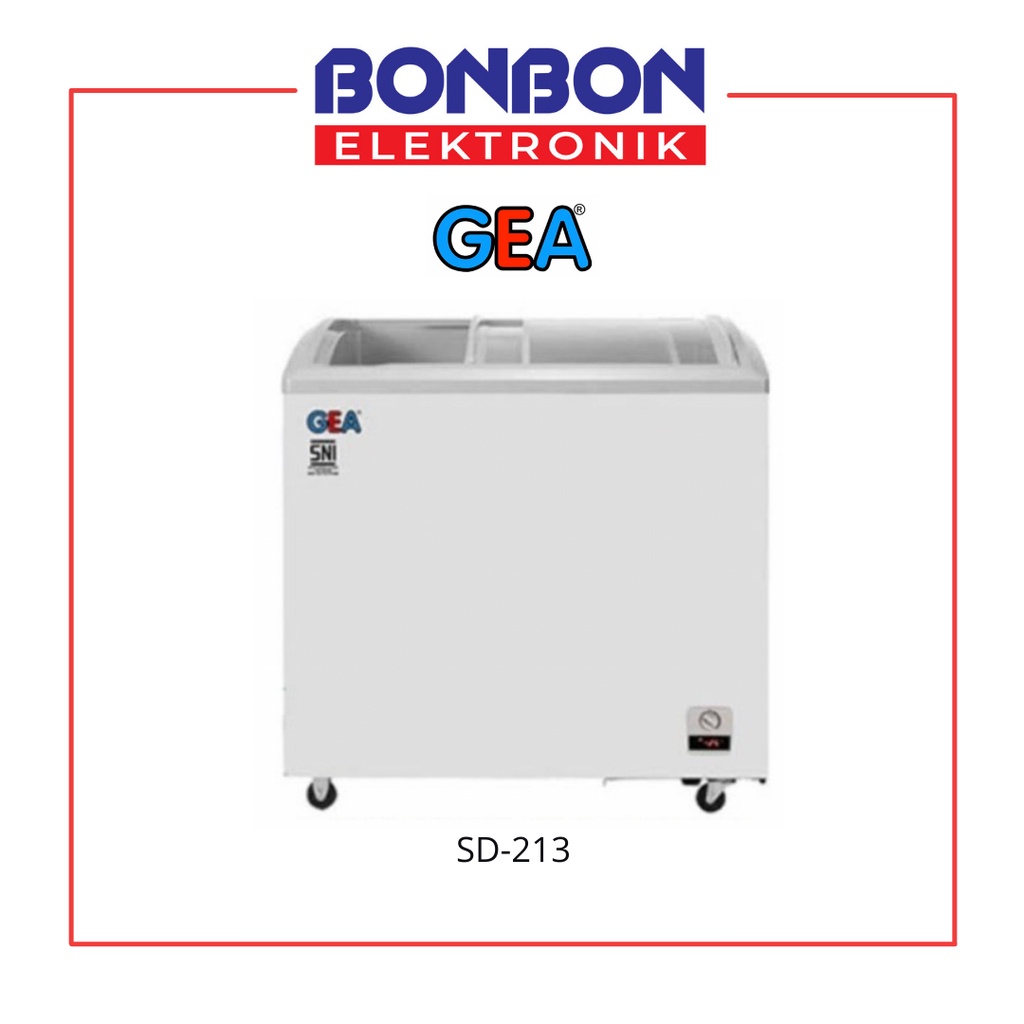 GEA Sliding Curve Glass Freezer SD-213 / SD213 213L