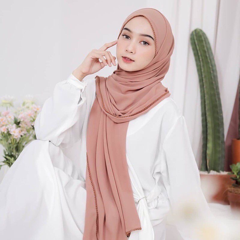 pashmina ceruty babydoll armany tanggung