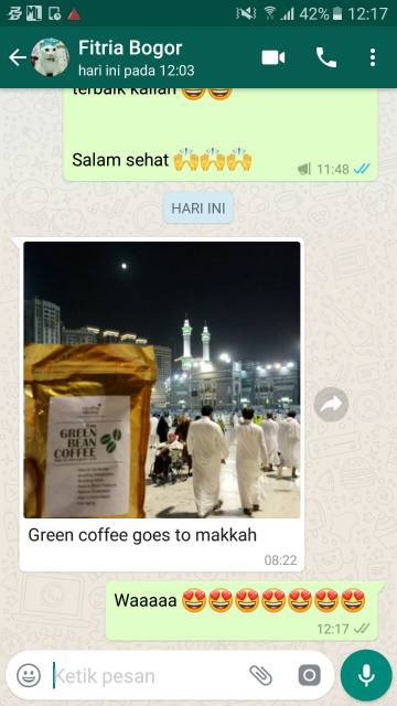 Raw Green Coffee Bean Export Kopi Hijau Biji Healthy Noona Diet GBC
