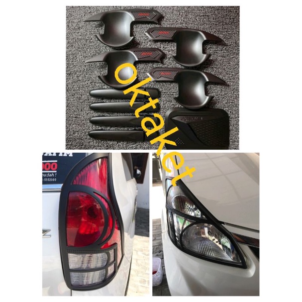 paket lengkap garnish outer handle tank cover all new xenia 2012-2014 hitam chrome