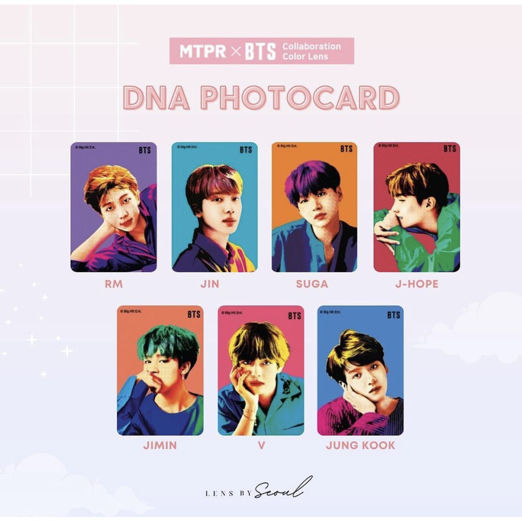 LENSBYSEOUL BTS x MTPR (DNA Series) Official Korean Contact Soft Lens