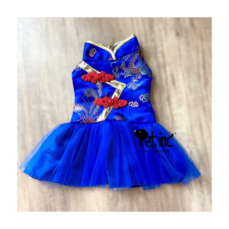 Royal blue Phoenix cny tutu dress