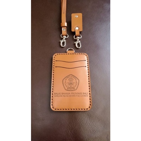 

name tag kulit asli termurah card holder bergaransi