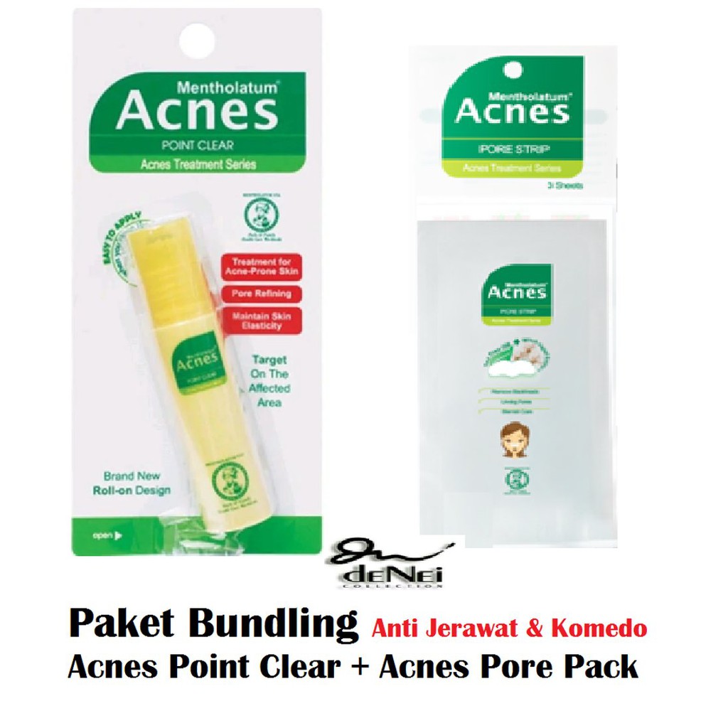 Bundling Anti Jerawat Acnes Point Clear Dan Pore Pack Plester Komedo Kemasan Ekonomis Anti Acne Shopee Indonesia