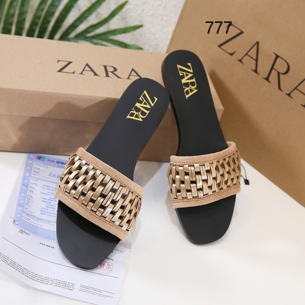 ZR Crossed Strap Flat Sandals 777