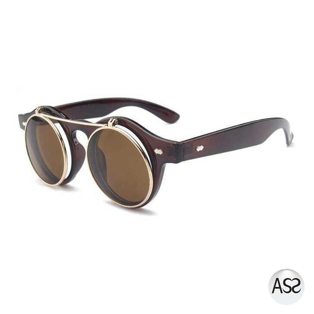 ASS Shop - MOLNIYA Kacamata Fashion Double Frame Steampunk - NE60