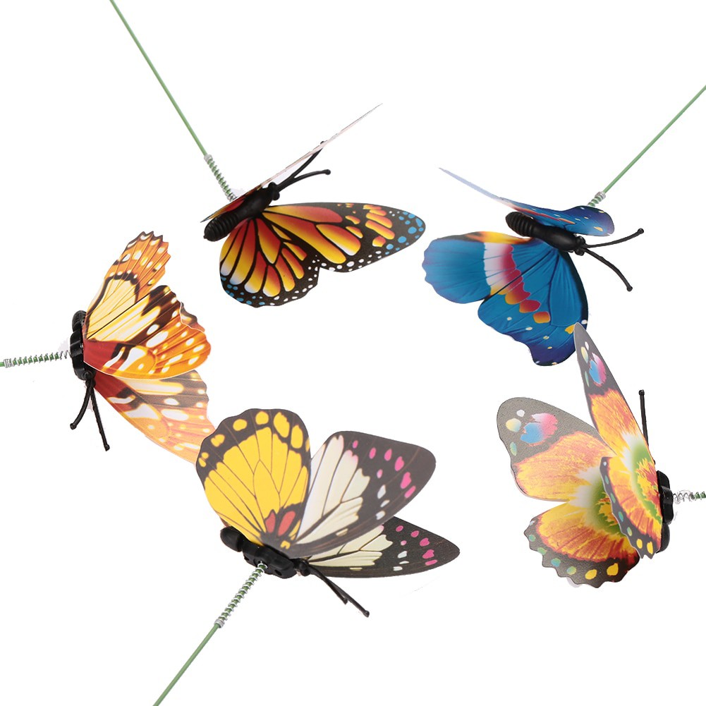 Diskon Dekorasi Kebun Kupu Kupu Artificial Flying Butterfly 15 Pcs