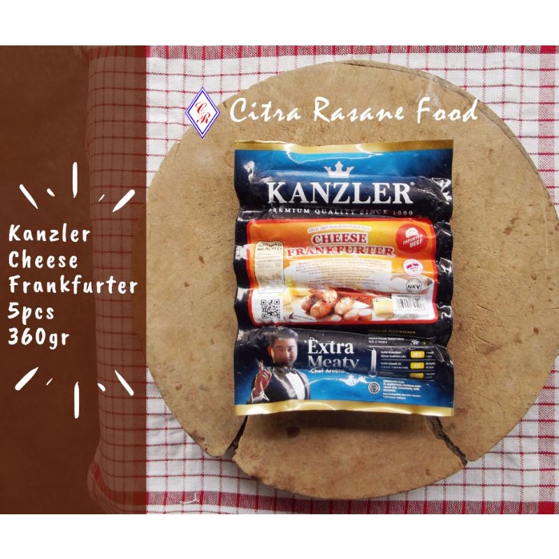 

Kanzler Cheese Frankfurter / Sosis Sapi & Ayam Rasa Keju 5pcs 360gr