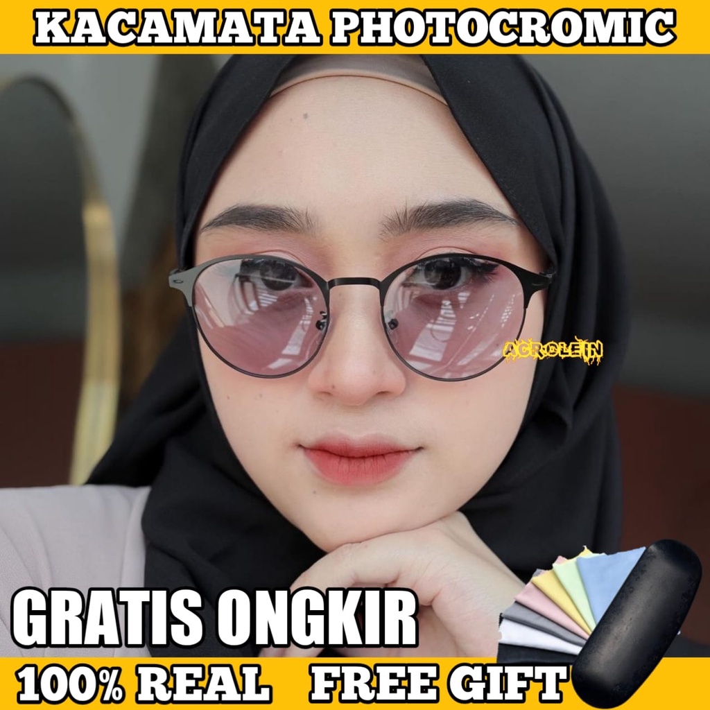[TERMURAH] Kacamata Photocromic Korea / Anti Radiasi 2 In 1 Potokromik Photochromic Pria Wanita Fotocromic Potocromic