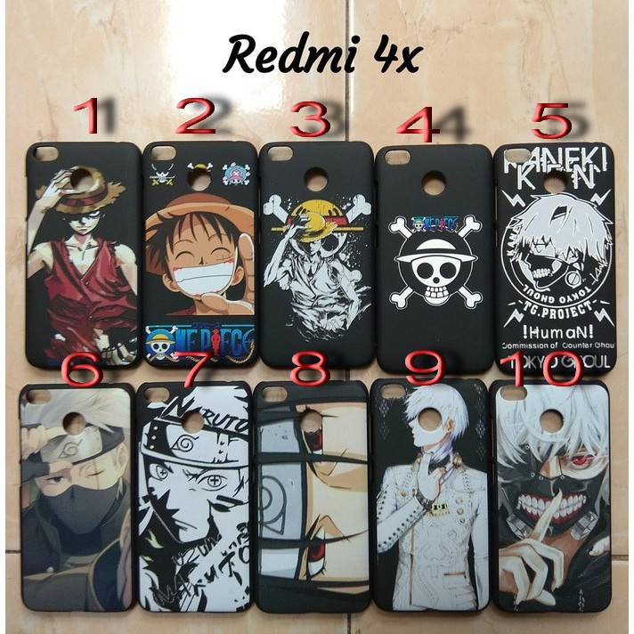 Case Hard Shell One Piece Naruto Anime Iphone 5, 6, 7, Plus, X, Oppo F1s, A57, F3 / A77