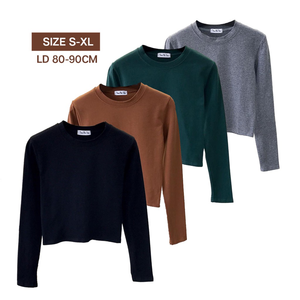 CROP TOP [LD 80-90cm] LISA LENGAN PANJANG