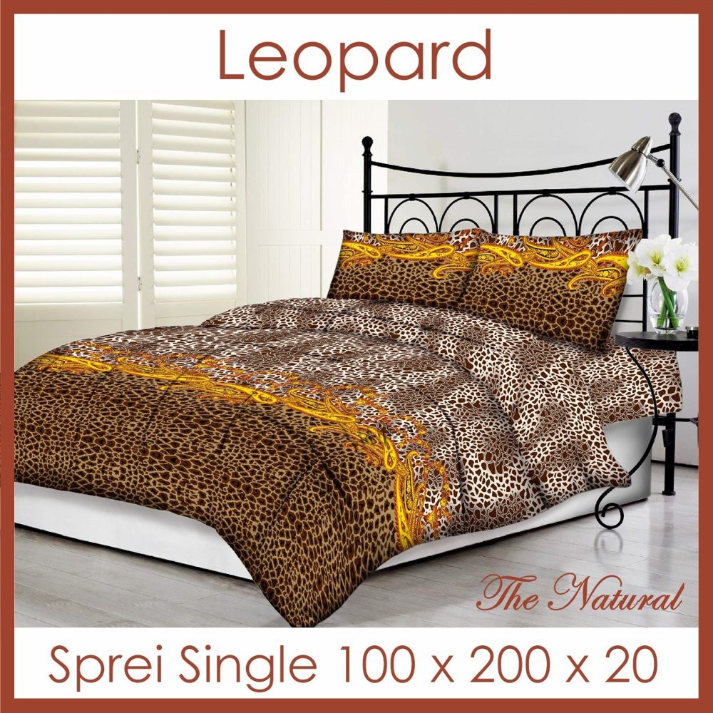 Dijual Tommony Sprei Single 180 x 200   Leopard Murah