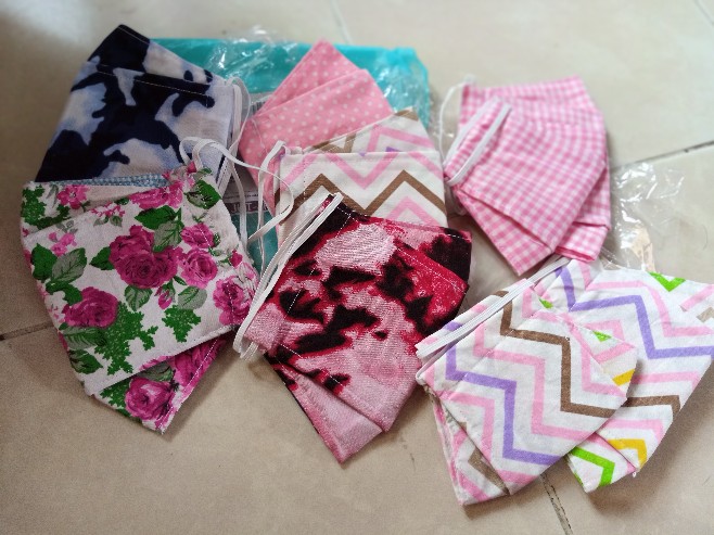 Masker 3d Murah/3ply/bisa Masuk Tissue/masker Motif Bunga