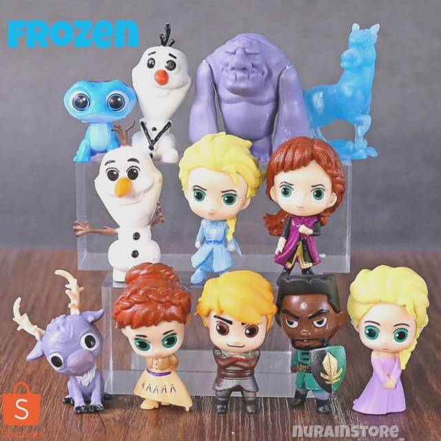  Frozen  Anna Elsa  Figure Hiasan  Kue  Set of 12 Shopee 