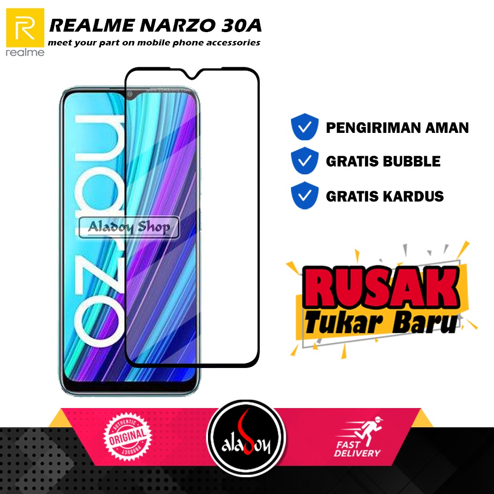 Tempered Glass Realme Narzo 30A 2021 Anti Gores Layar Screen Protector