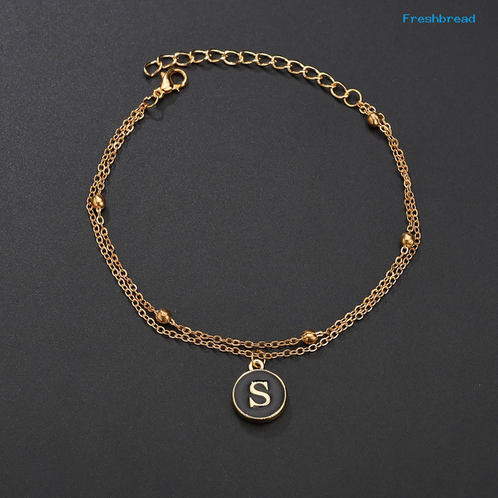 Terlaris Double-layer Unisex Letter Pendant Cool Chain Bracelet for Party