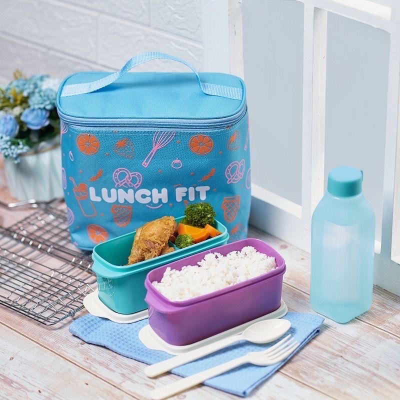 TAS BEKAL MAKAN/BEKAL MAKAN/KOTAK MAKAN LUNCH FIT BOX SET