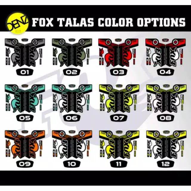 Decal  fork fox talas