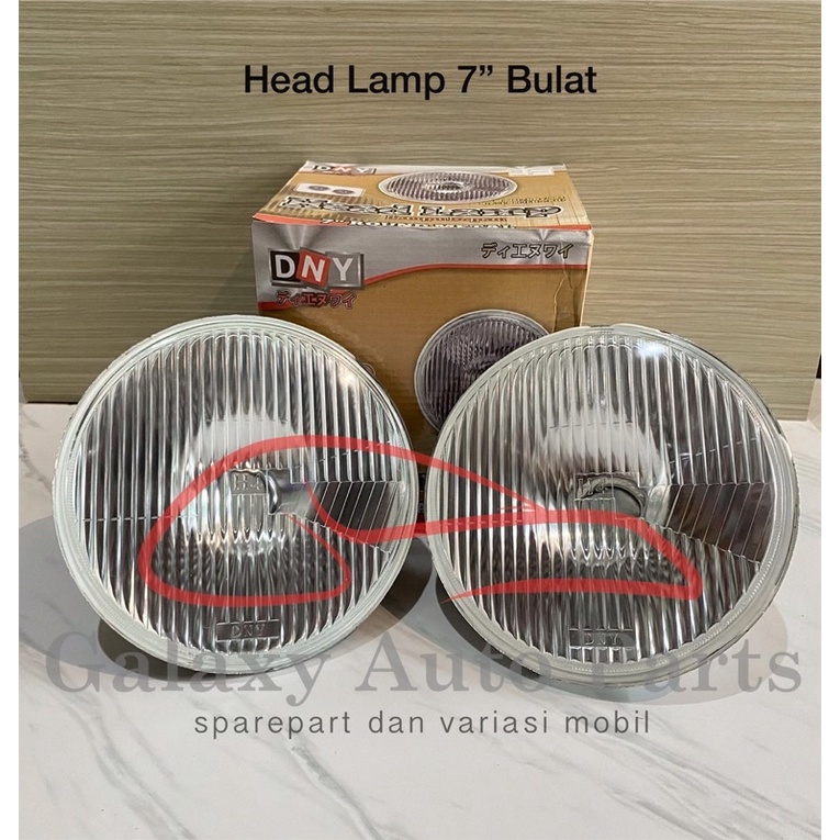 Headlamp head lamp lampu mobil motor bulat 7 inch standar universal