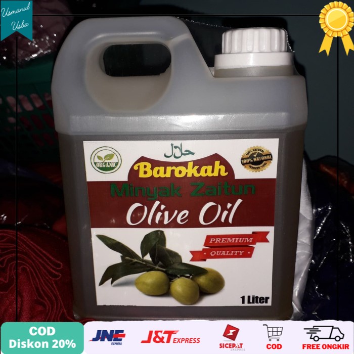 

❤COD❤ Minyak Zaitun Olive Oil 1Liter Asli Tanpa Campuran