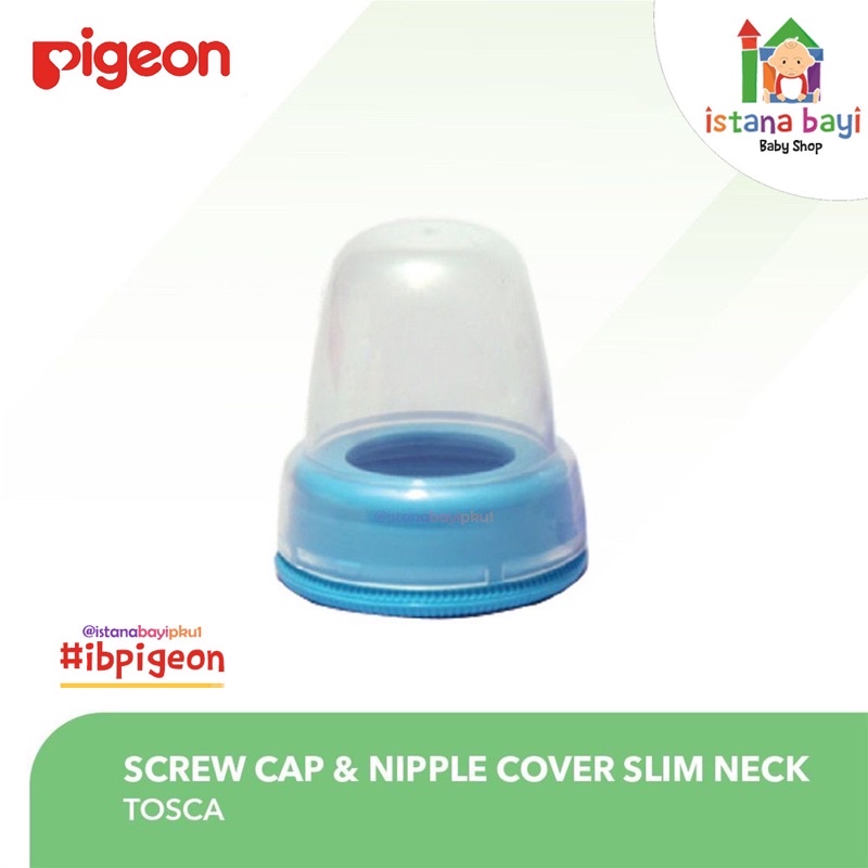 PIGEON Screw Cap + Nipple Cover Slim / Tutup Botol Susu Slim Neck