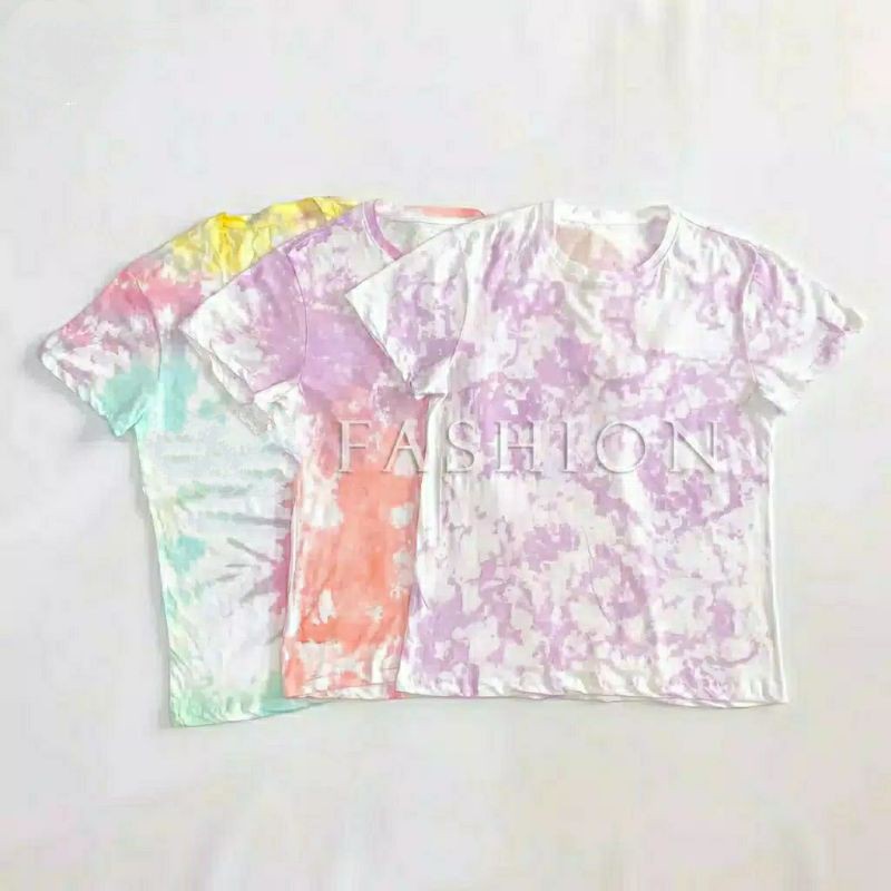 Fourfaahion TIE DYE TEE / TSHIRT WANITA TIE DYE KAOS WANITA MURAH RF