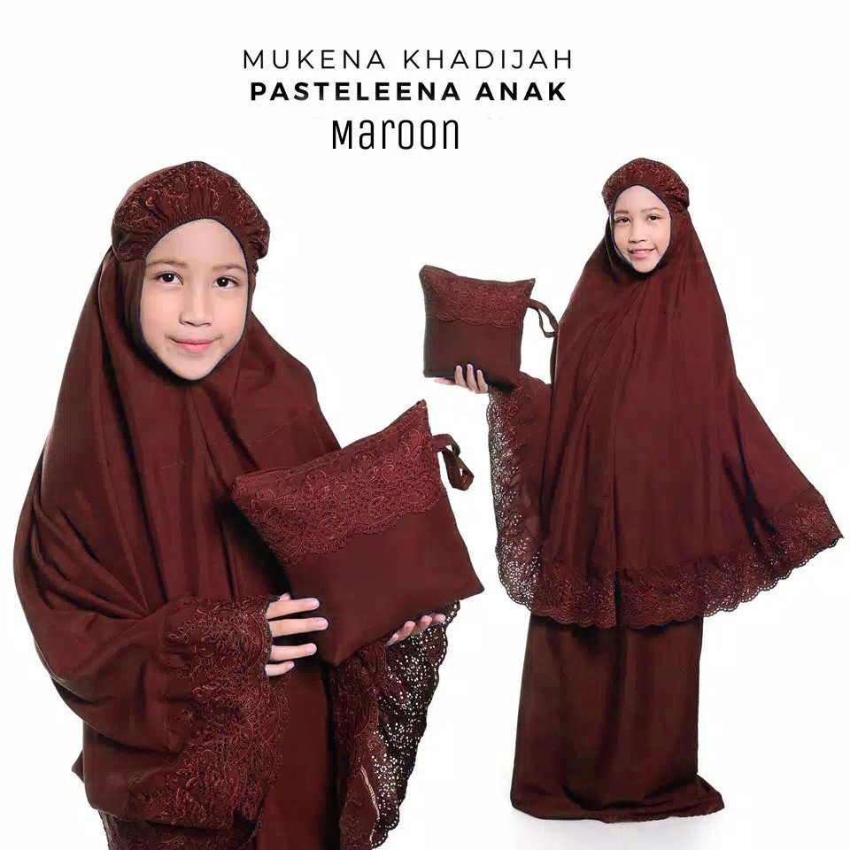 MUKENA KHATIJAH ANAK/mukena anak /Mukena anak SD