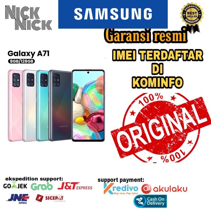 PROMO Cuci Gudang HP Samsung A71 8/128 Garansi Resmi