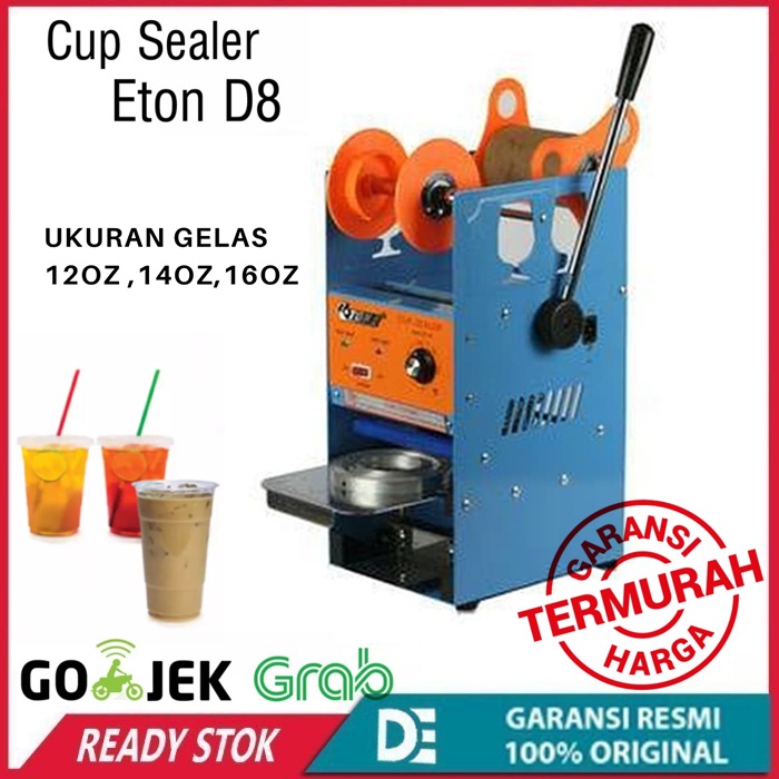 Mesin Pres Gelas Cup Selaer Eton ET-D8 Cup Sealer Murah Garansi