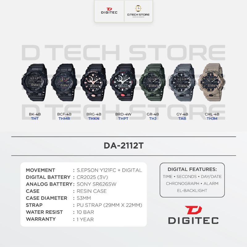 JAM TANGAN DIGITEC PRIA ORIGINAL DG-2112/DA-2112 JAM TANGAN DIGITEC ORIGINAL