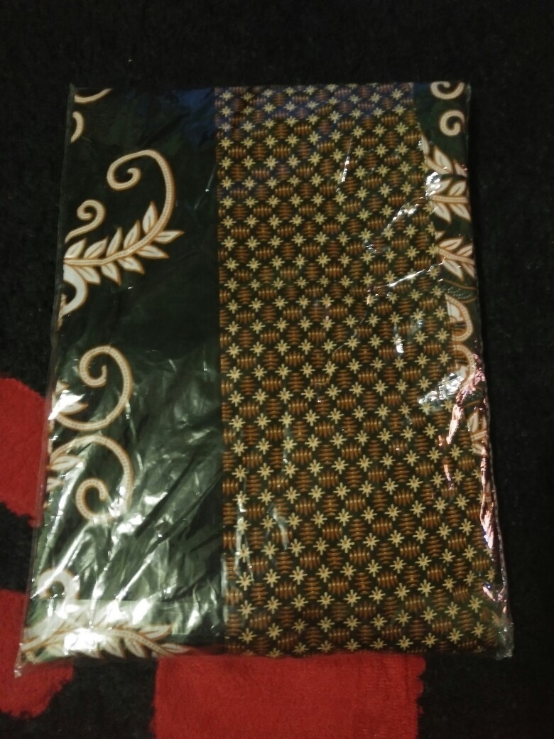 Coupel Ruffle Sarimbit Batik Kombinasi Terbaru Ready Sampai Jumbo Ld120 110 Gamis Modern