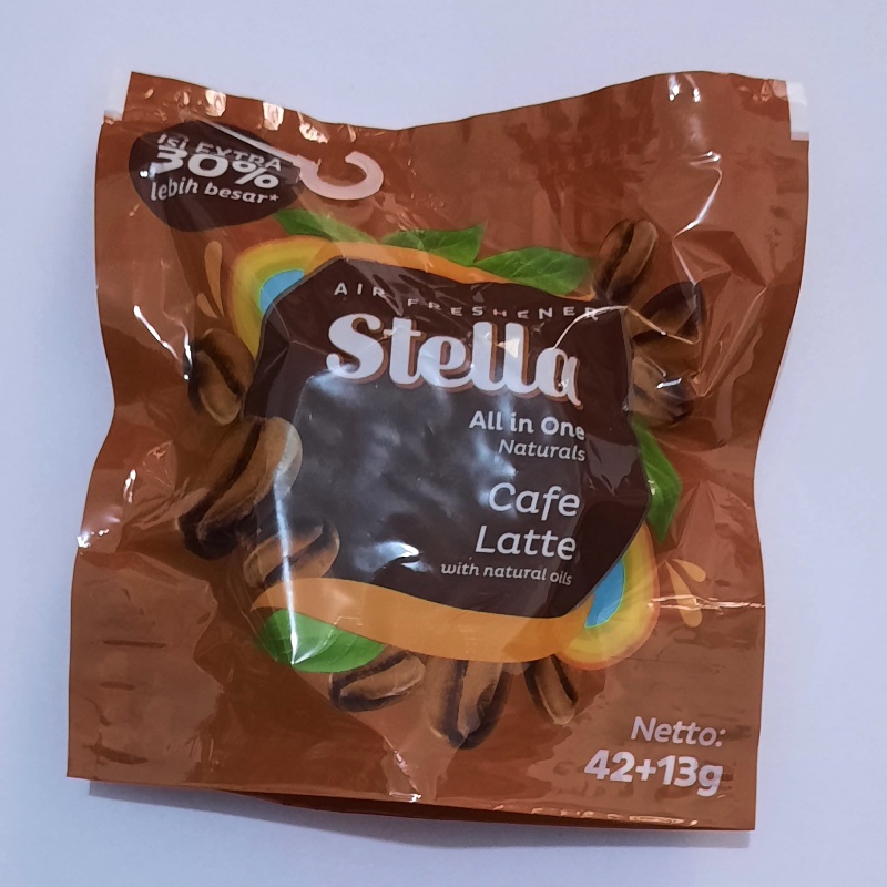 Stella All In One Air Refreshner Pengharum Pewangi Ruangan/Mobil 55 Gram Coffee Cafe Latte