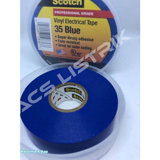 

✿ 3M Scotch 35 Vinyl Tape Biru ♟