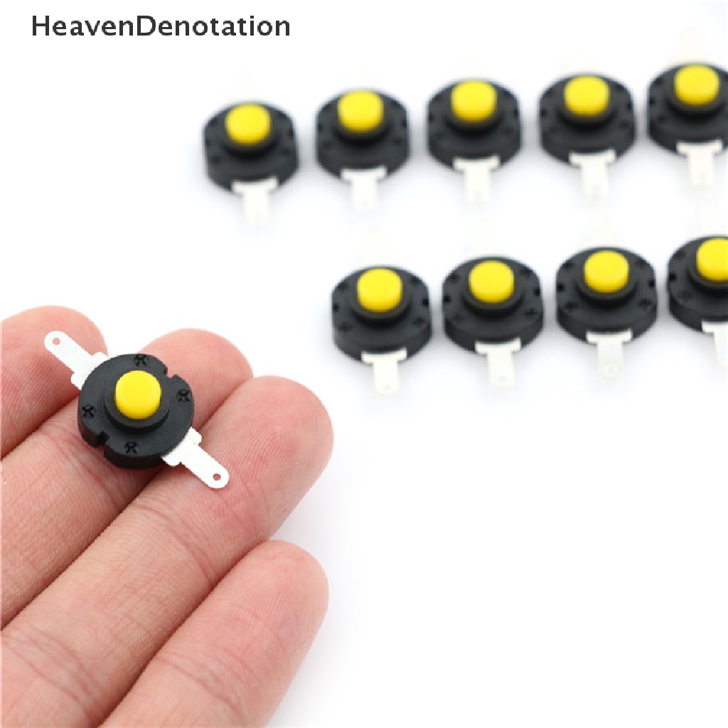 (Heavendenotation) 10pcs Saklar Tombol Tekan Micro Dc 12v 0.5a Untuk Senter