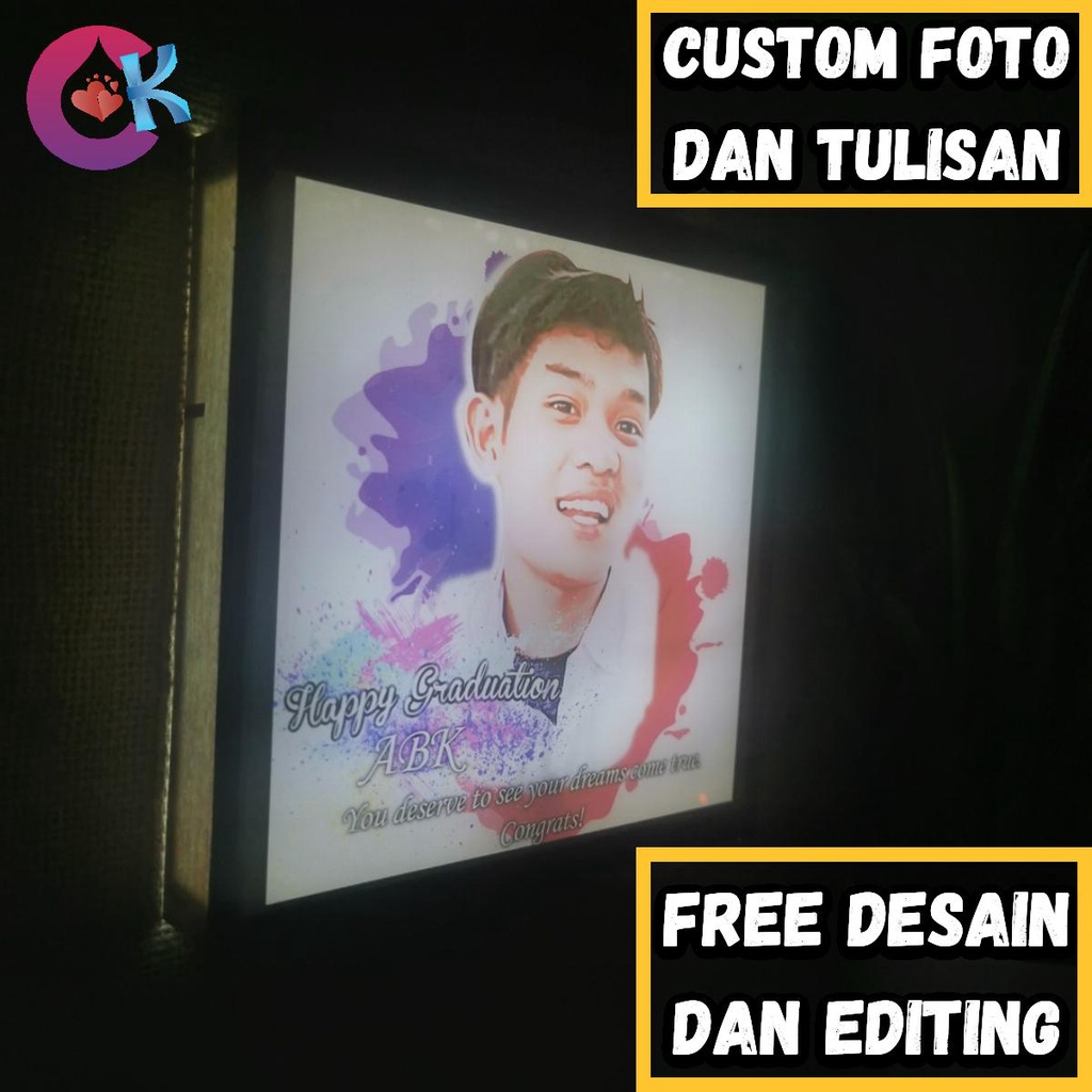 KADO ULANG TAHUN ULTAH SUAMI ISTRI IBU BAPAK PACAR KEKASIH LAMPU HIAS ELEGAN CUSTOM