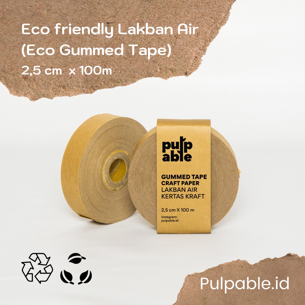 

Gummed tape / Lakban Air Paper Craft (2,5cm x 100m) Pulpable