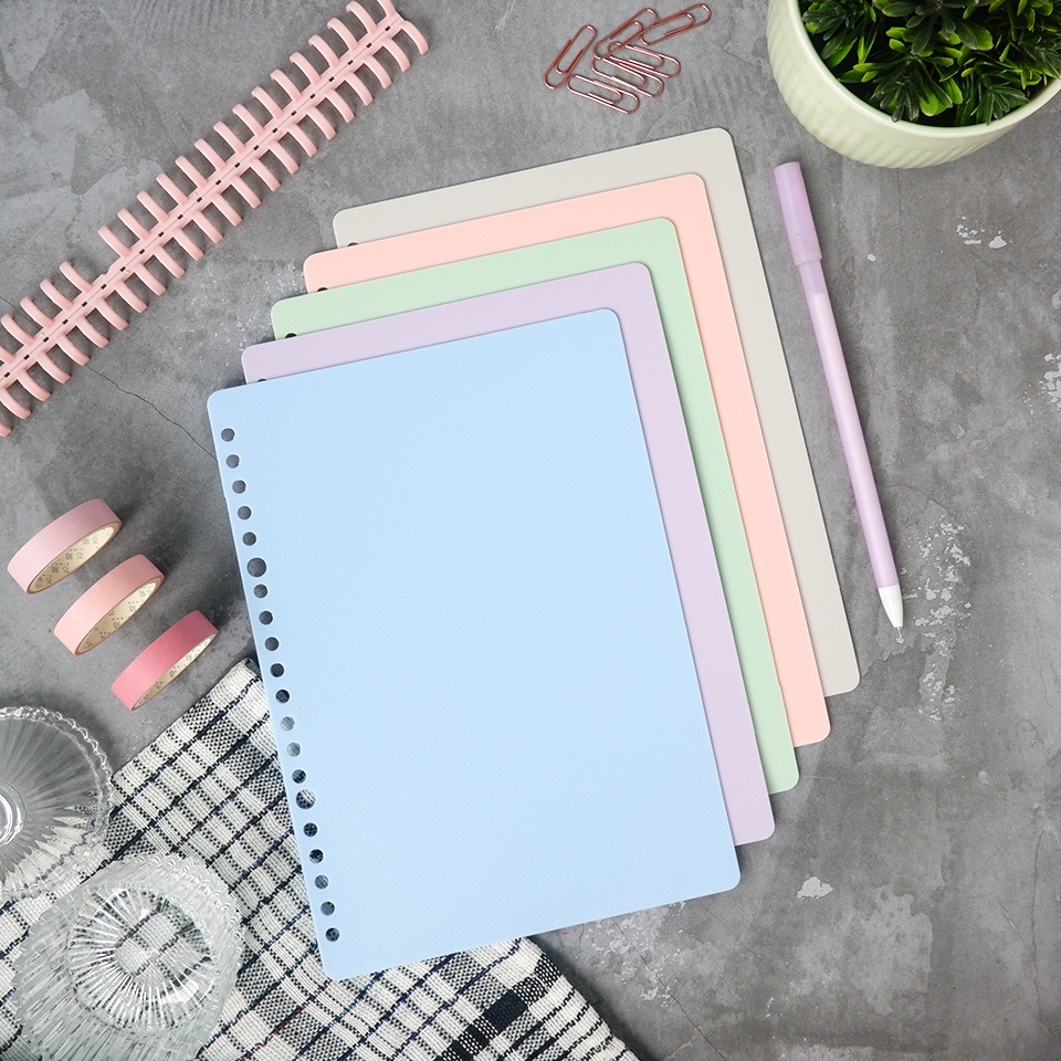 

Diy Minimalist Binder Covers 2Pc Macaron A5 [Creativ]