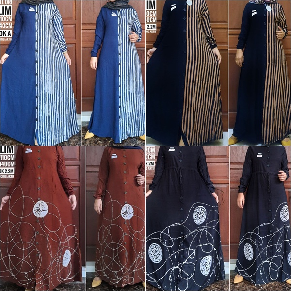 Daster Twill Ori Lengan Panjang l Gamis Twill l Muat Jumbo l Busui Friendly l Wudhu Friendly l Gamis