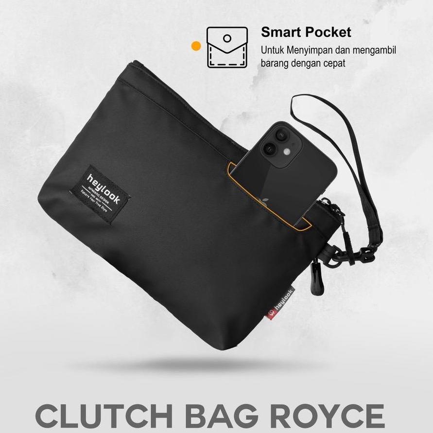 Serbu Murah Tas Clutch Cluth Bag Pouch Tangan Handbag Pria Cowok ROYCE Branded Keren Kekinian Waterproof Anti Air