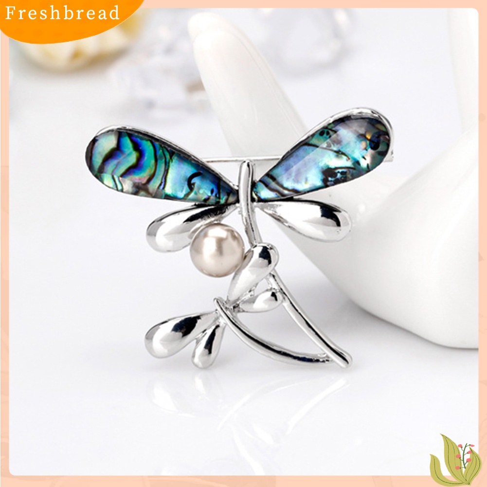 [ TERLARIS]Elegant Dragonfly Faux Pearl Women Party Jewelry Shirt Brooch Pin Dress Decor